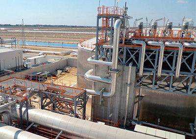 WATER TREATMENT PLANT IN SAMCASOL 1 THERMOSOLAR POWER PLANT