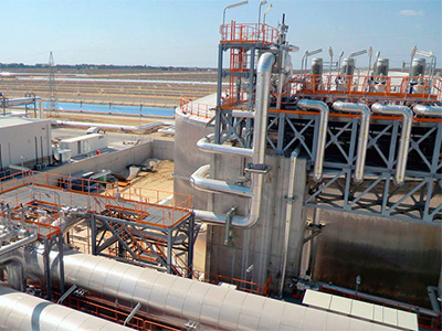 WATER TREATMENT PLANT IN SAMCASOL 1 THERMOSOLAR POWER PLANT
